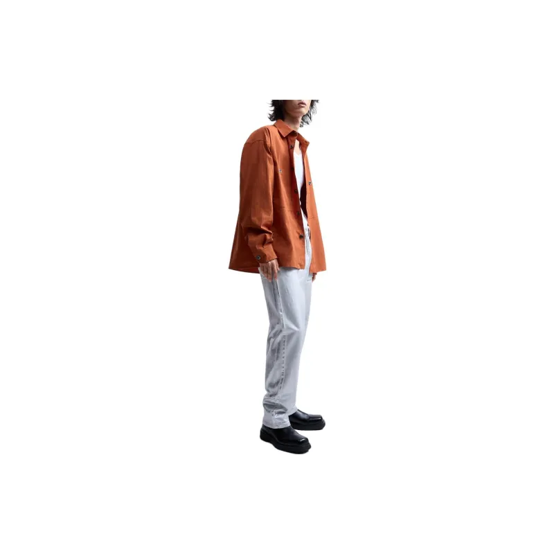 ZARA Shirts Men Orange-3