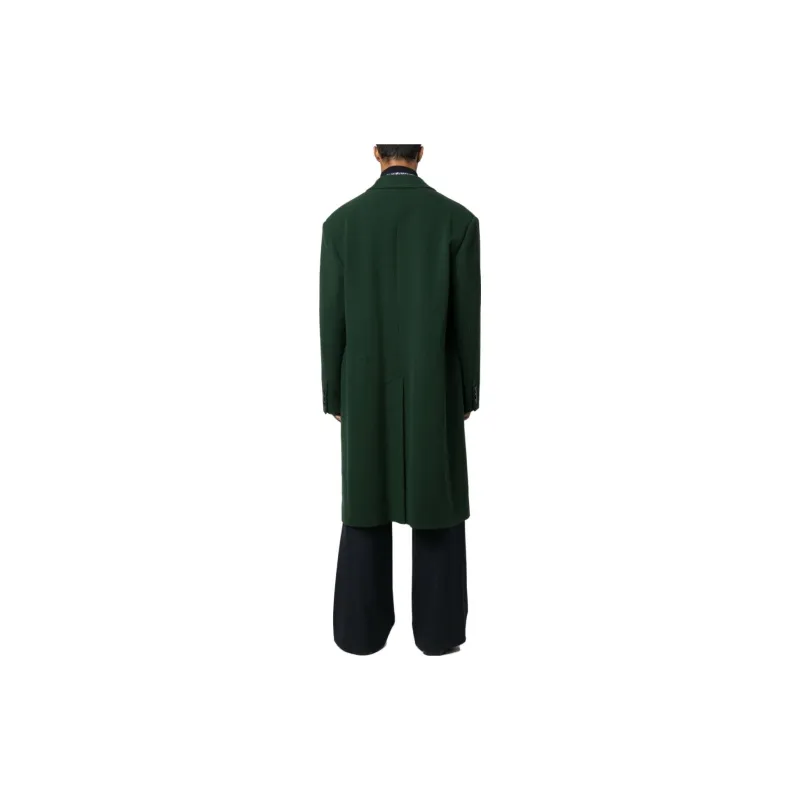 MARNI Soft Wool Felt 3 Button Long Coat-2