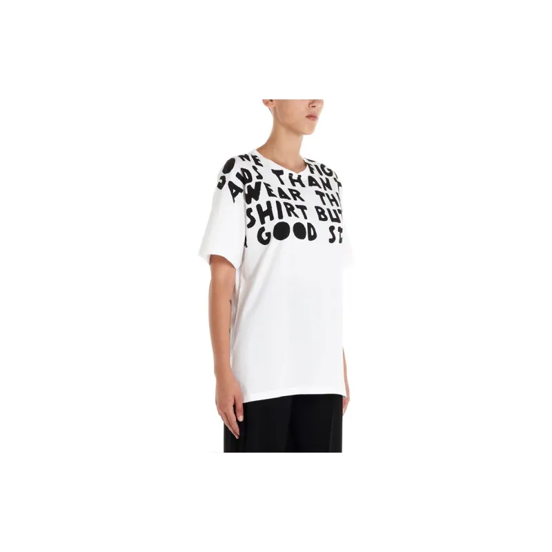 Maison Margiela Slogan Print Oversized T Shirt-3
