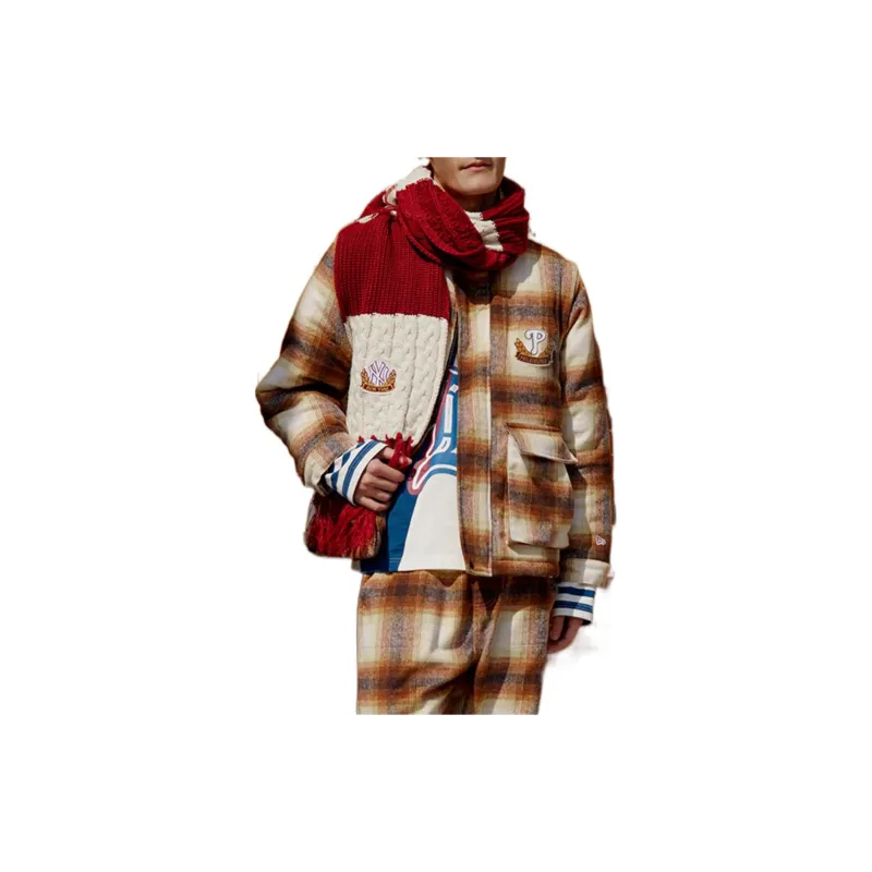 New Era Puffer Jacket Unisex Brown-2