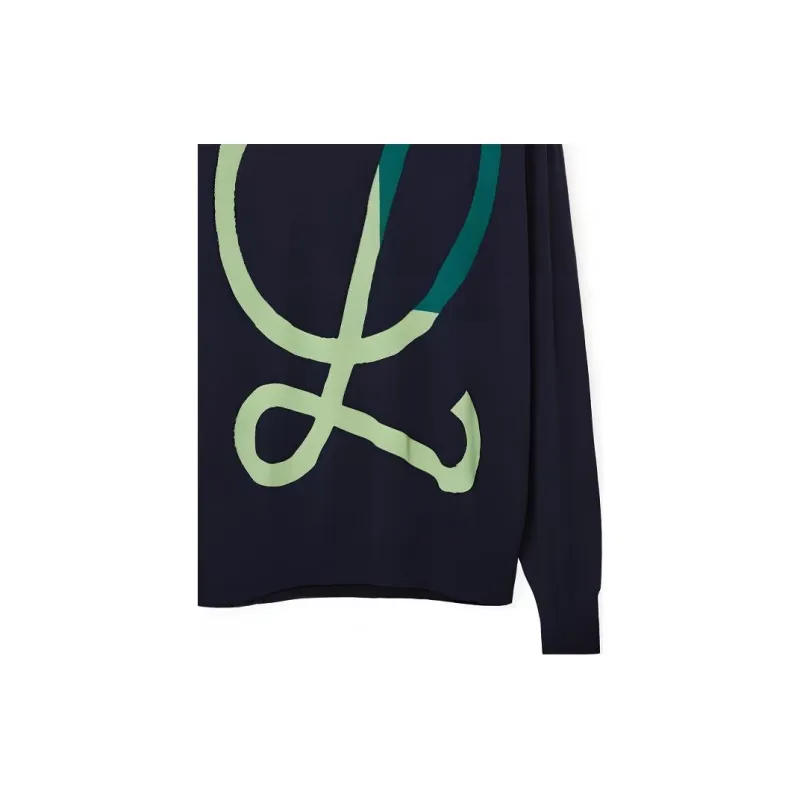 LOEWE L Intarsia Wool Sweater-5