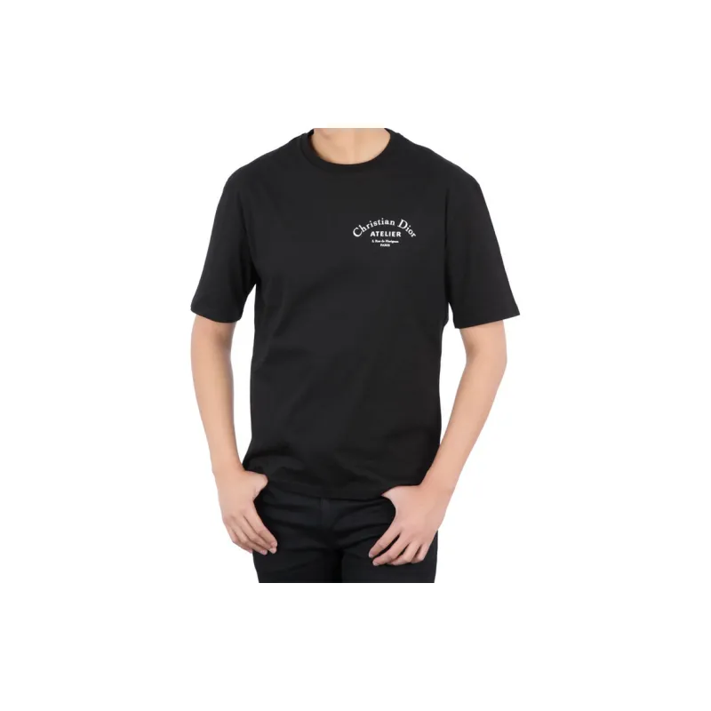 DIOR Quarterly New Products T Shirts Unisex Black-6