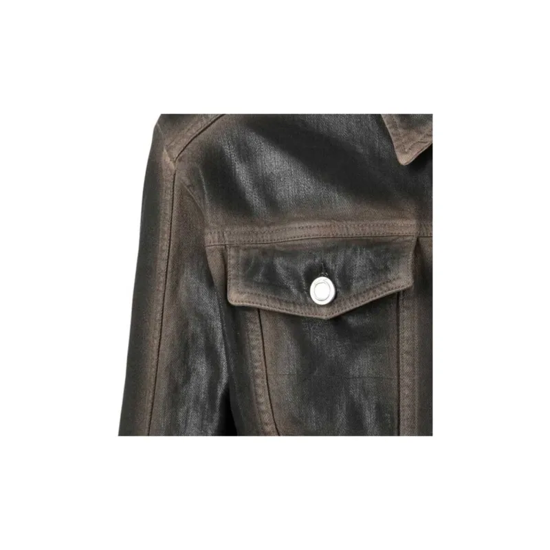 TRUSSARDI Coated Denim Jacket-2