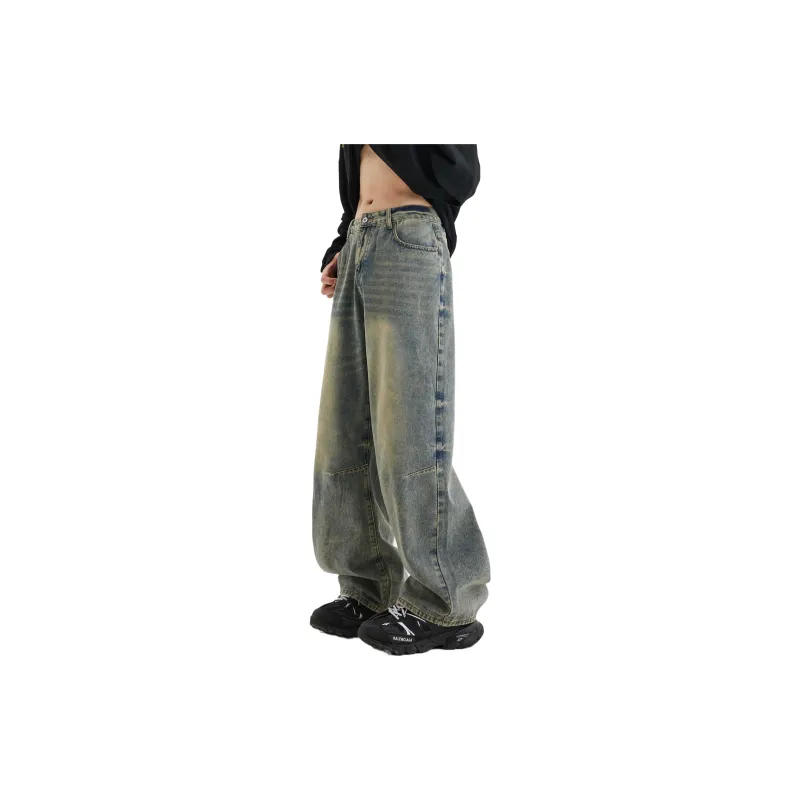 RCTAMY Jeans Unisex Yellow Mud-5