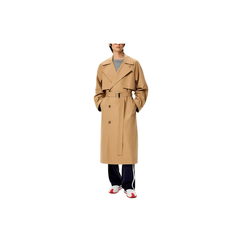 LOEWE Trench Coats Men Caramel-1