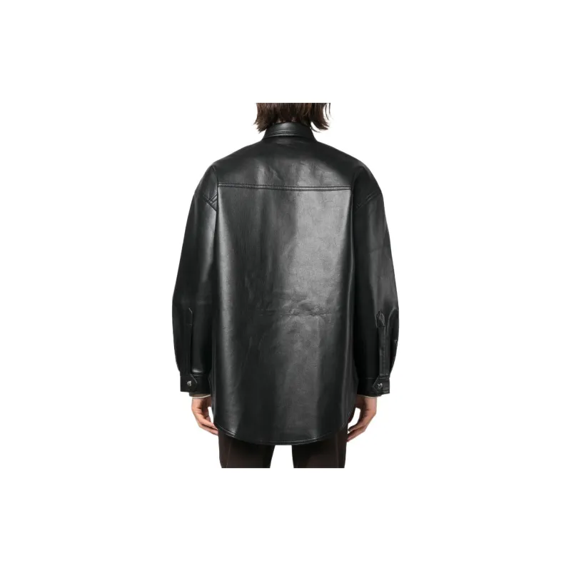 NANUSHKA Martin Leather Overshirt-2