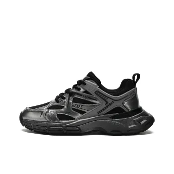 JEEP SPIRIT Low Top Chunky Sneakers Men's Graphite Black