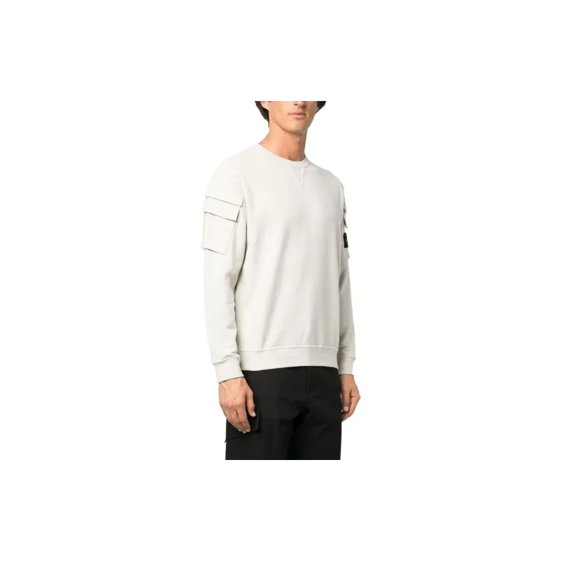 STONE ISLAND Compass-patch Crew-neck Sweatshirt-2