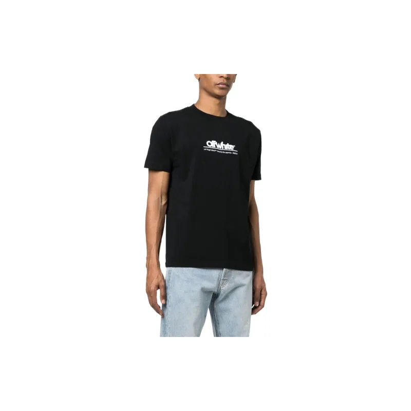 OFF WHITE Chunky Logo Embroidered Tee-4
