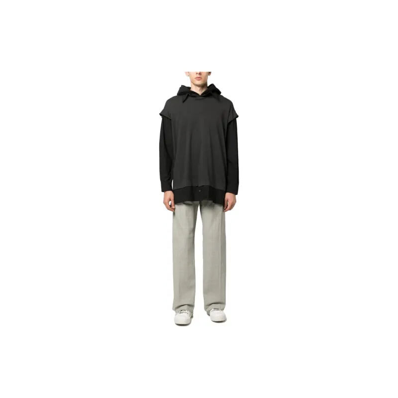 MM6 Maison Margiela Long sleeve Layered Hooded T shirt-1
