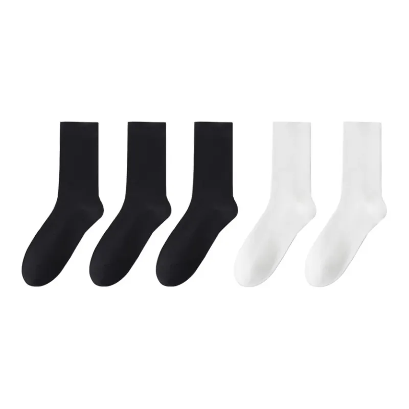 Lan Miao Mid Calf Socks Women's 5 Pack-7