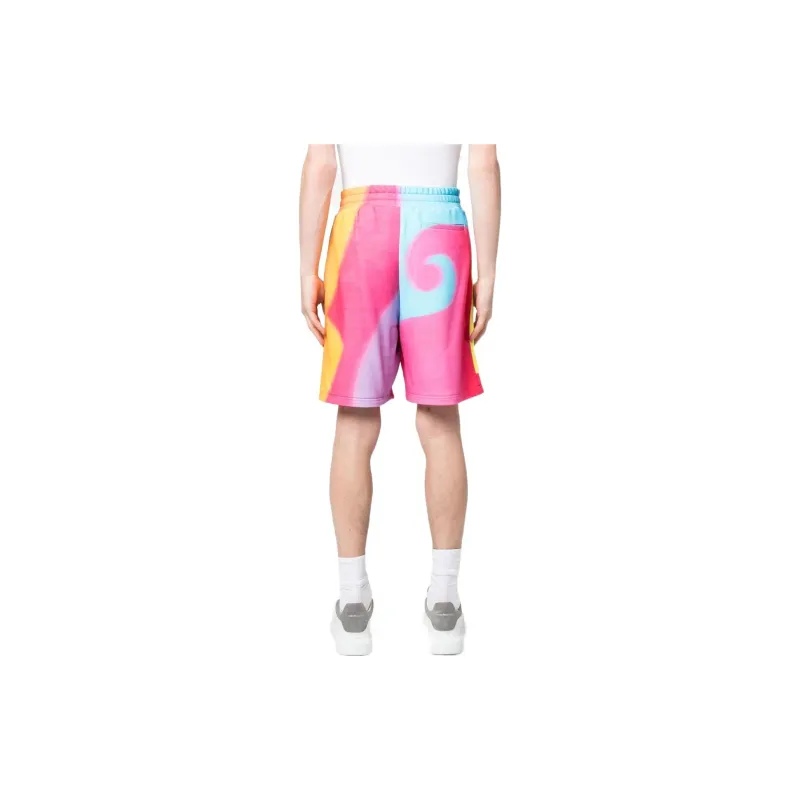 MOSCHINO Rainbow Printed Drawstring Shorts-2