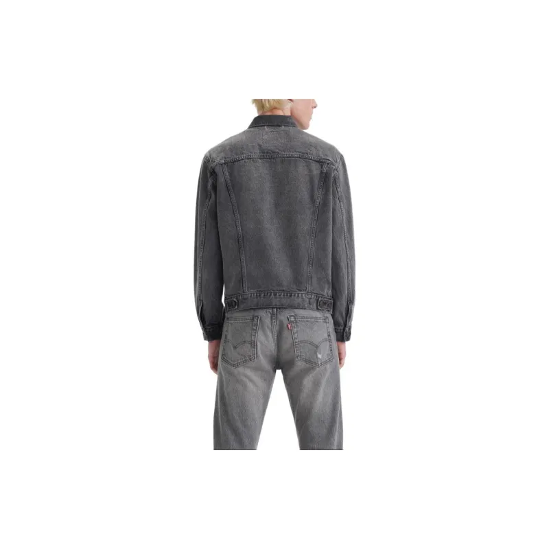 Levis Denim Jackets Men Gray-3