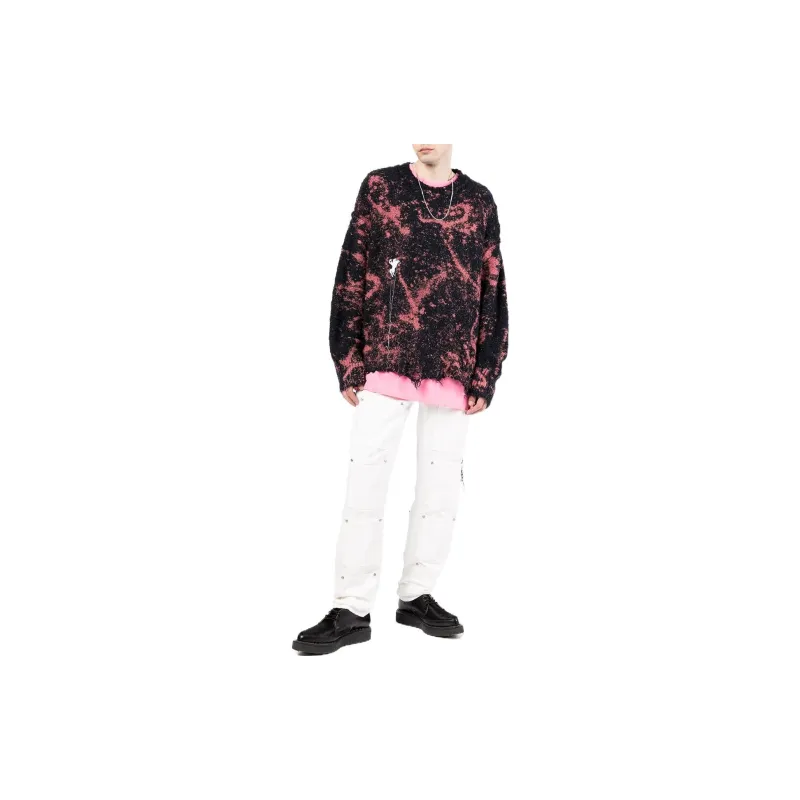 Doublet Sweaters Men Black Red-1