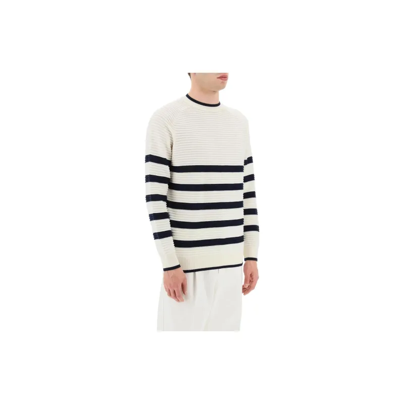 EMPORIO ARMANI Striped Knitted Sweater-3
