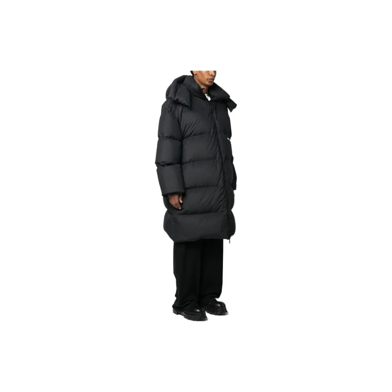 OFF WHITE Logo Print Puffer Coat-4