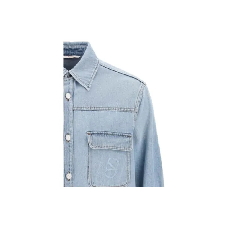 Valentino Shirts Men Blue-4