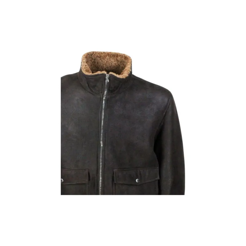 BARBA Long-Sleeved Zip-Up Jacket-3