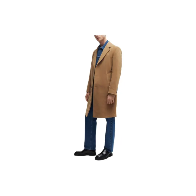 HUGO BOSS FW24 Coat Men's Beige-3
