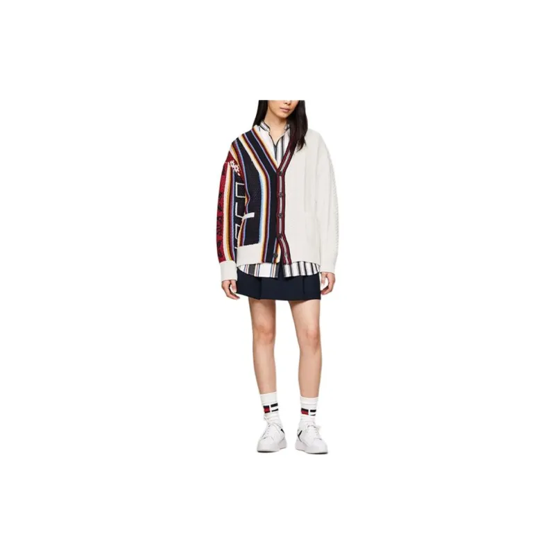Clot X Tommy Hilfiger CLOT Co branded Model Knitwear Unisex Red White 0K4-3