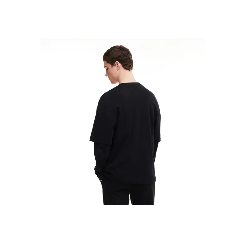 Zoo York Crew Neck Loose Fit Mock Two Piece Sweatshirt Fall Unisex-7