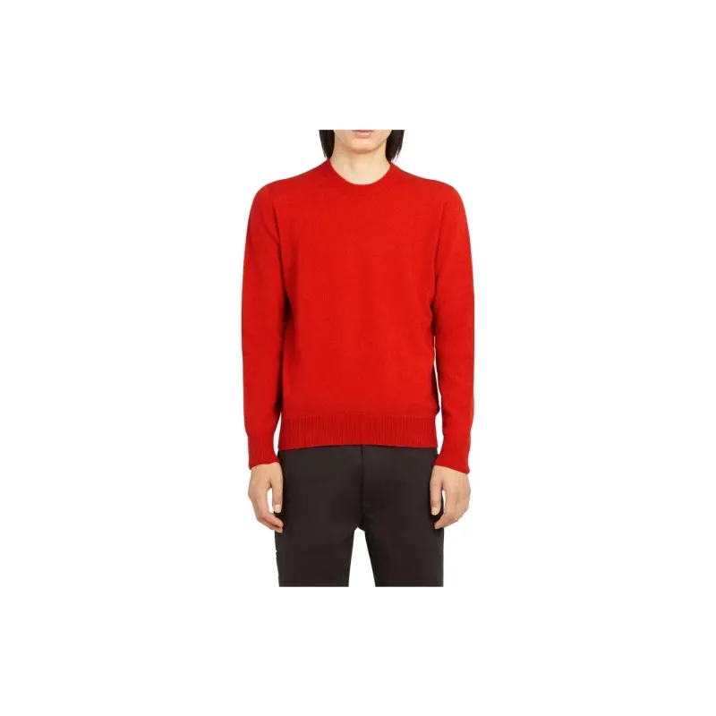 Ferragamo Cashmere Sweaters Men Red-1