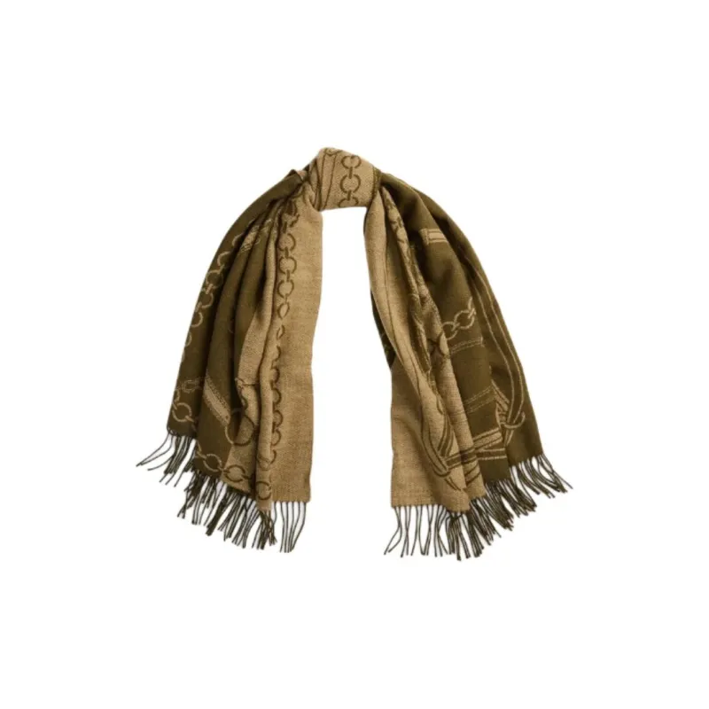 Ralph Lauren Acrylic Knit Scarves Women's Plant Green-0