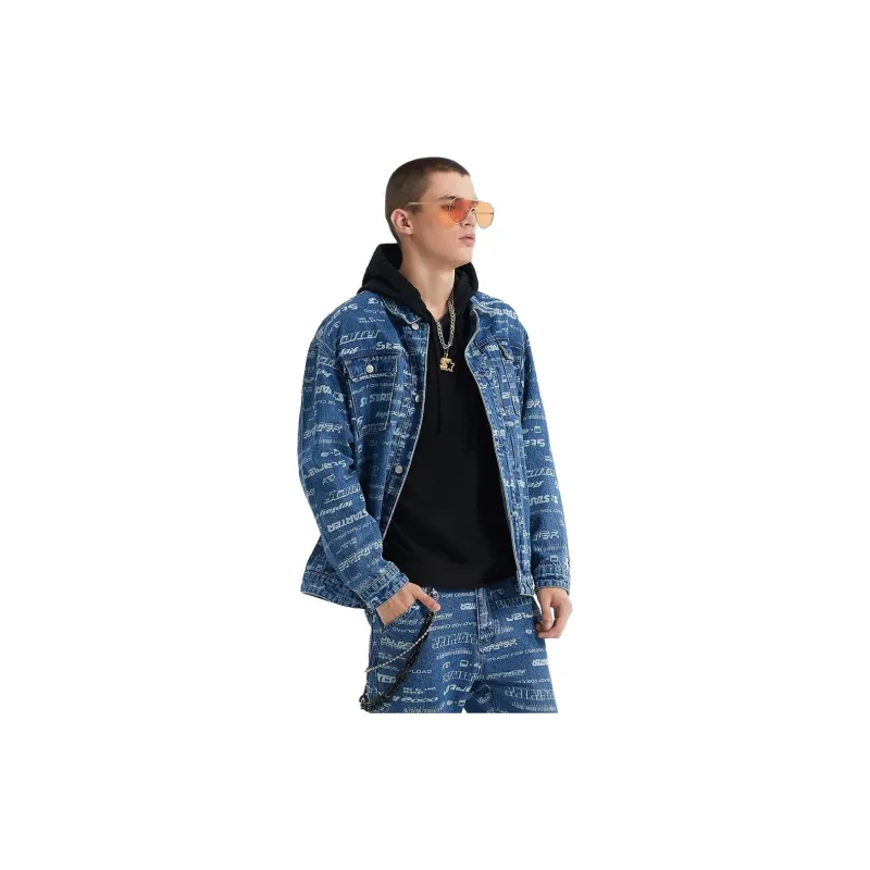STARTER Jackets Unisex Denim Blue-2
