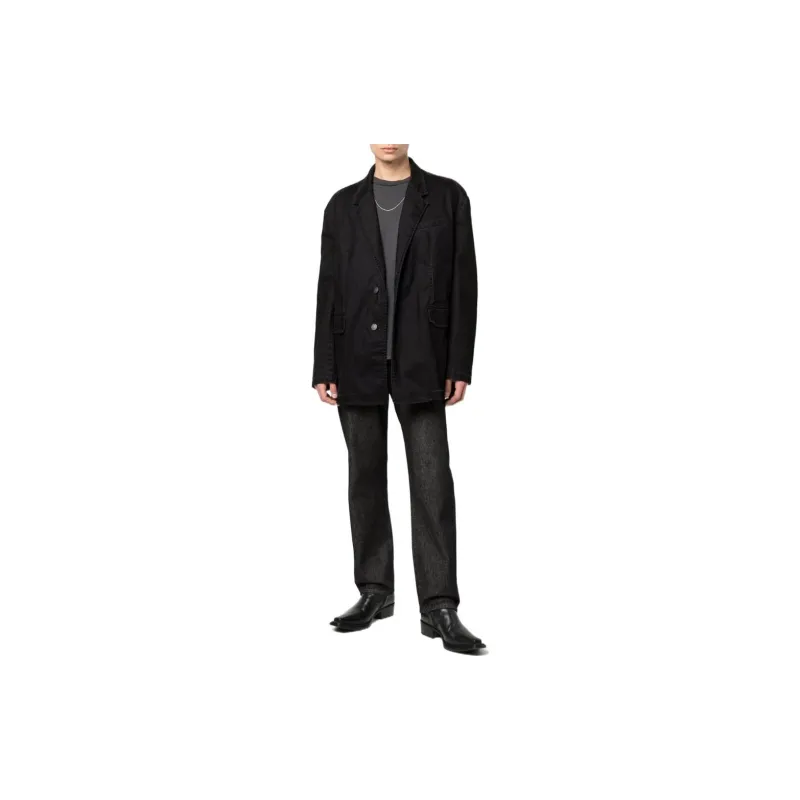 DIESEL Denim Jackets Men Black-2