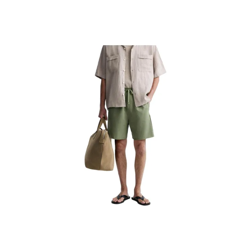 ZARA Casual Shorts Men's Medium Green-2