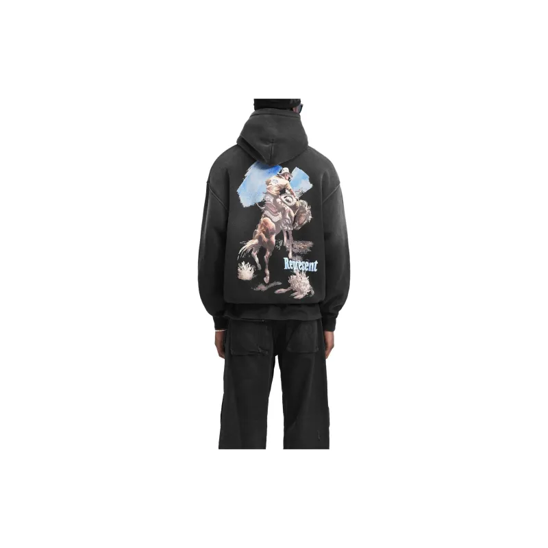 REPRESENT Wild Ride Hoodie Sweatshirt Men's Black-3