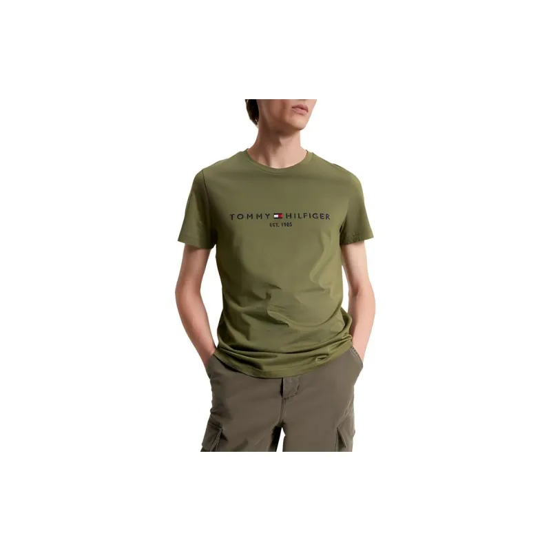 Tommy Hilfiger T Shirt Men's Olive Green-1