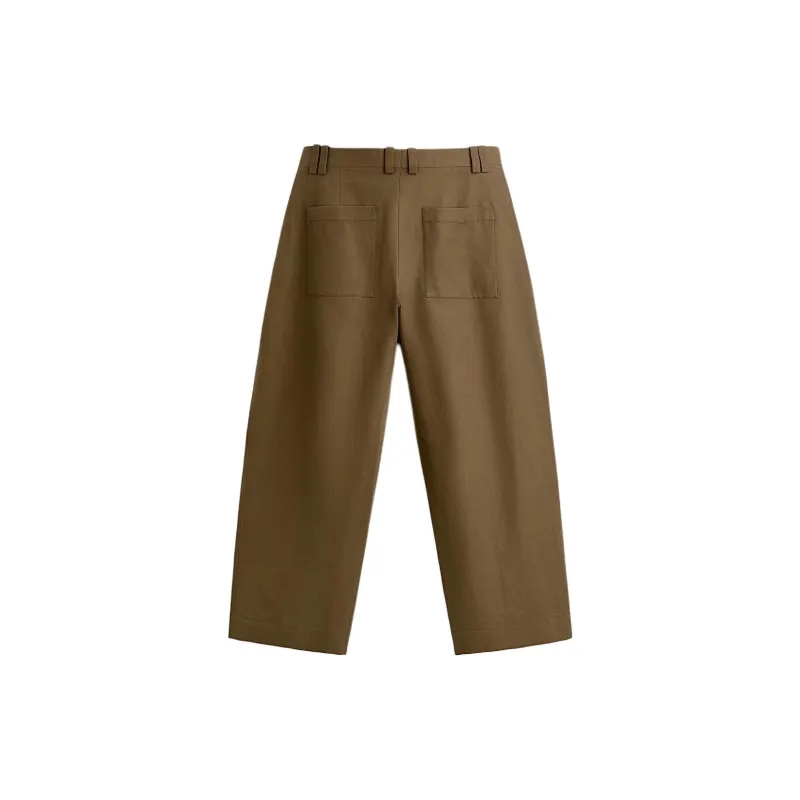 ZARA Casual Pants Men Brown-1