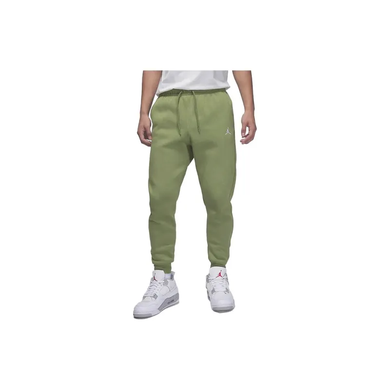 Jordan Knitted Sweatpants Men Light Olive Yellow-4