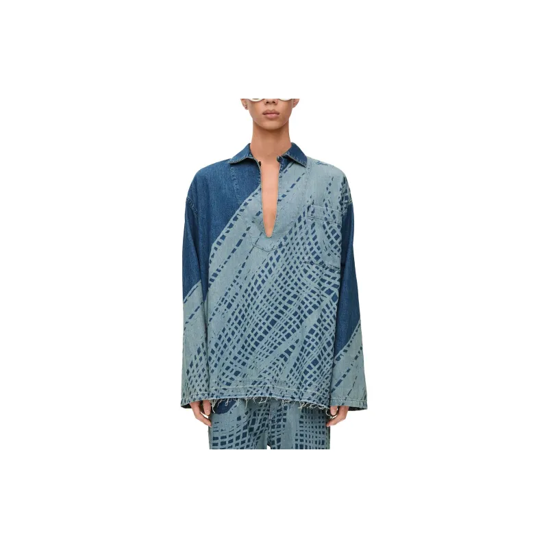 LOEWE SS24 Shirt Men's Light Blue-1