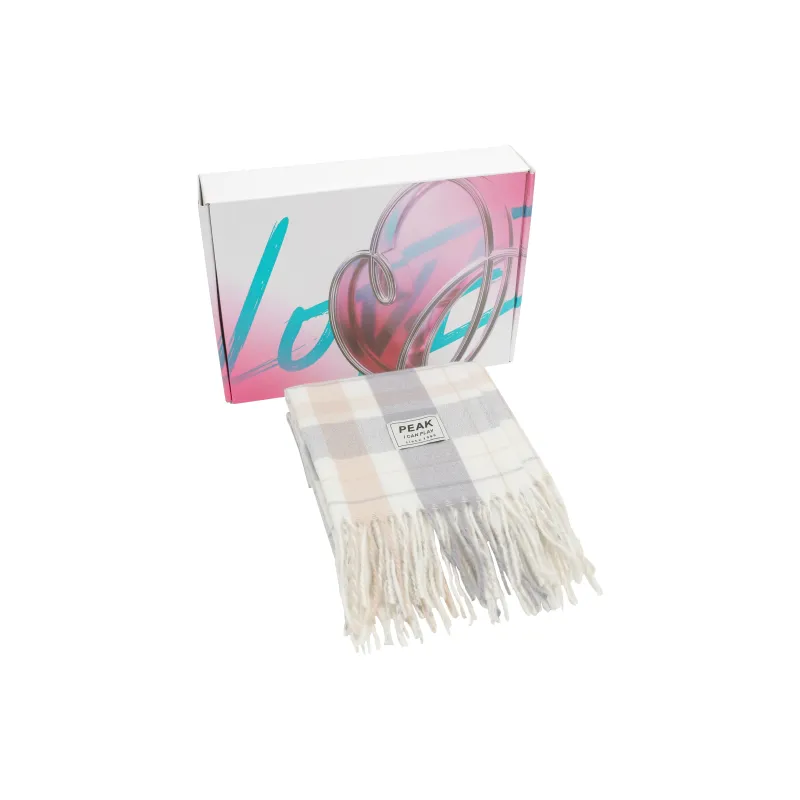PEAK RIGHT Series Polyester Nylon Scarf Unisex Black Ecru-2