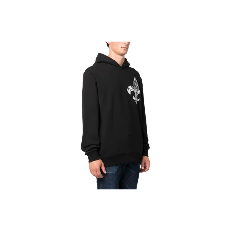 PHILIPP PLEIN Chrome Skull print Cotton Hoodie-2