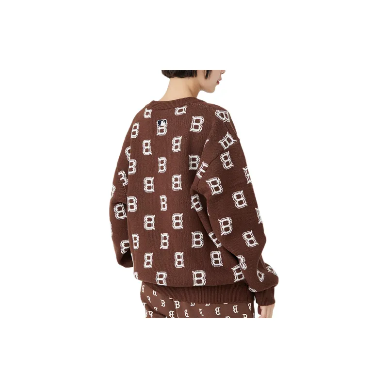 MLB Sweaters Unisex Dark Brown-4