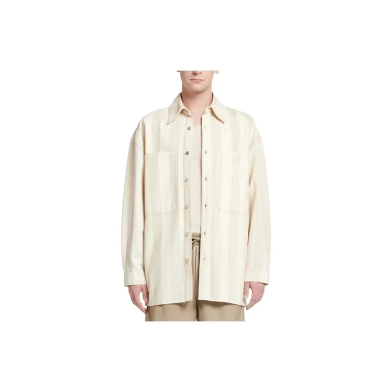 NANUSHKA Striped Denim Overshirt-3