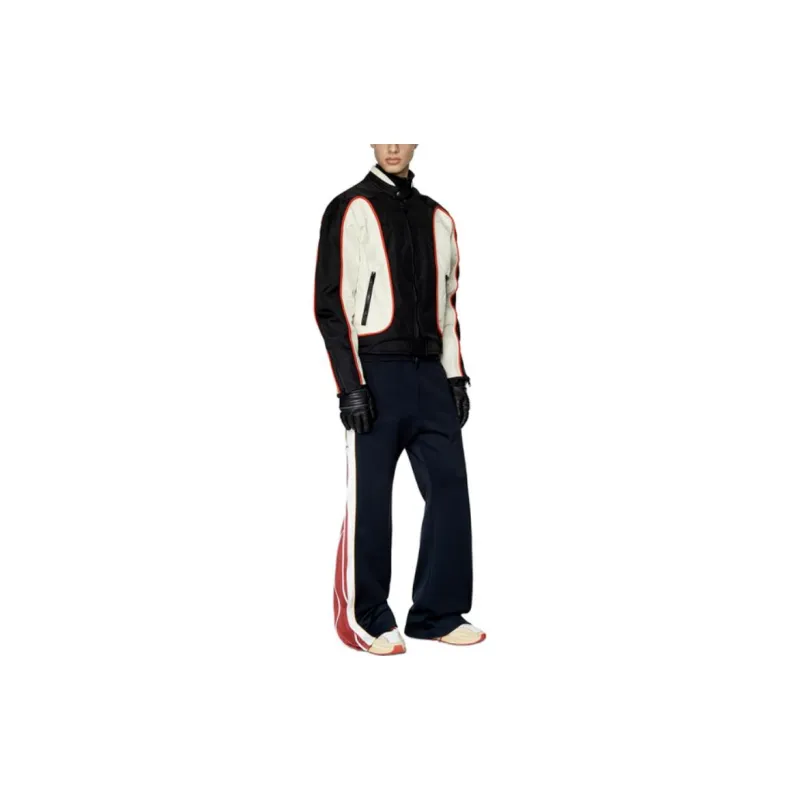 DIESEL J Blink Colour block Biker Jacket-1