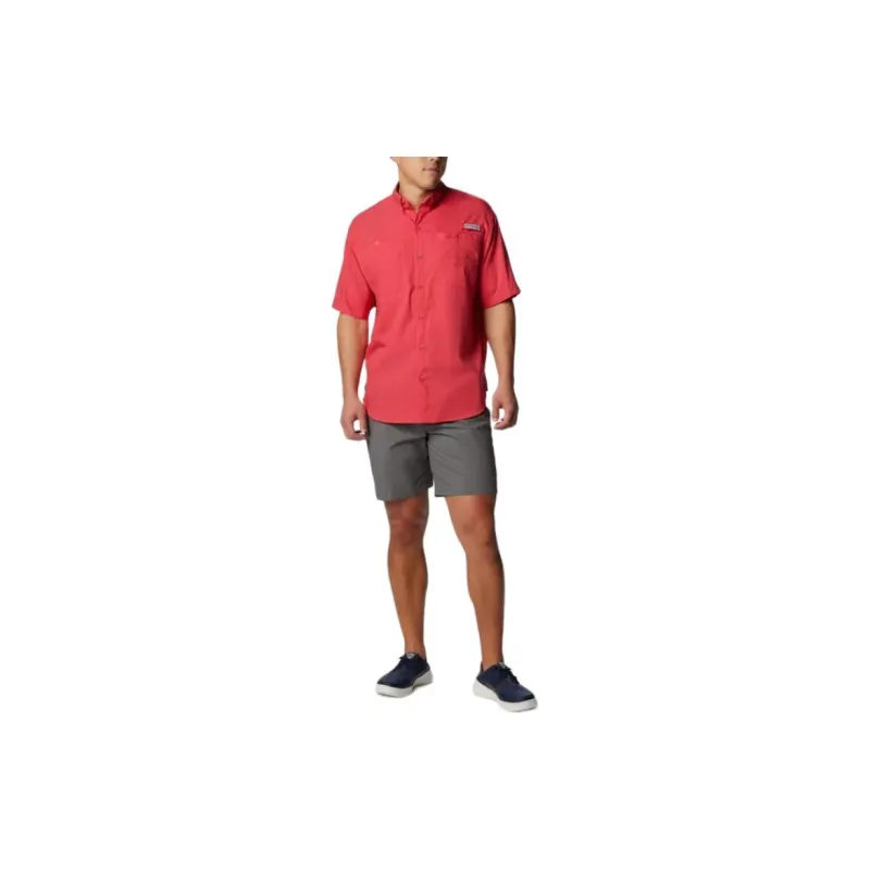 Columbia PFG Tamiami Shirt Men's Sunset Red-2