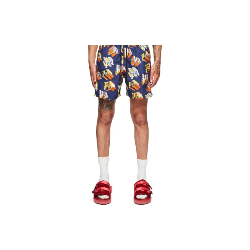 PALM ANGELS X Vilebrequin Monogram Swim Shorts-2