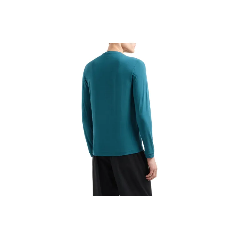 GIORGIO ARMANI Stretch Viscose Jersey Jumper With Crew Neck And Long Sleeves-2