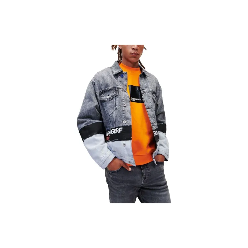 KARL LAGERFELD / Karl Lagerfeld Jeans Denim Jackets Men Blue-1
