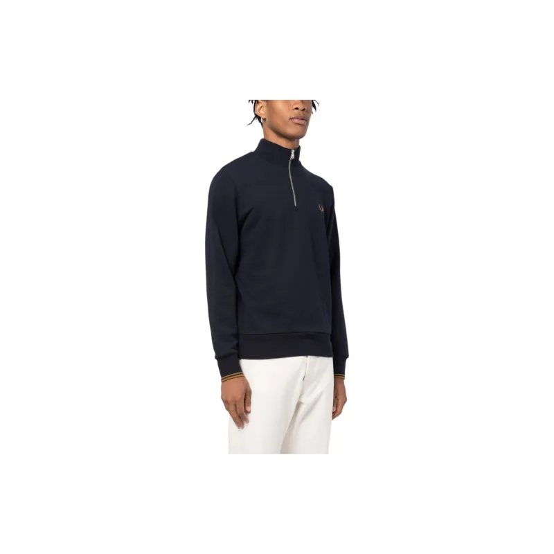 FRED PERRY Logo embroidered Cotton Sweatshirt-4