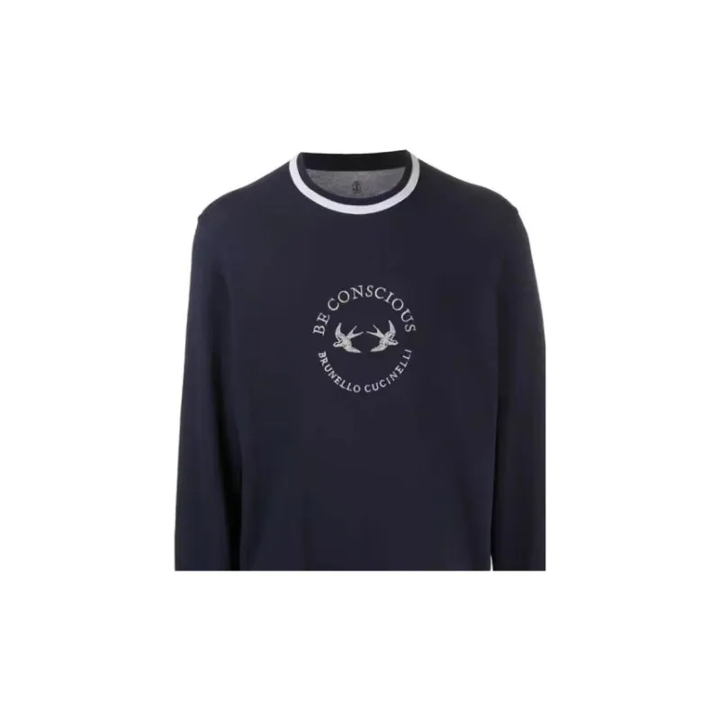 Brunello Cucinelli Sweatshirt Men's Blue-5