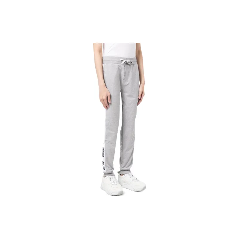 MOSCHINO Knitted Sweatpants Men Gray-3