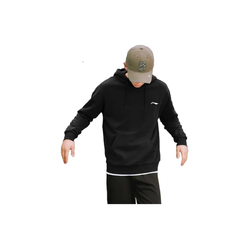 LiNing Sweatshirt Set Men's Black+Black-7