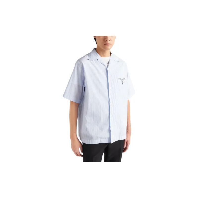 PRADA SS24 Shirt Men's Light Blue-2