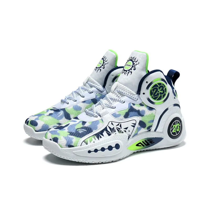Prince McQueen Cushioning And Breathable Mid Top Air Cushion Basketball Shoes Unisex-17
